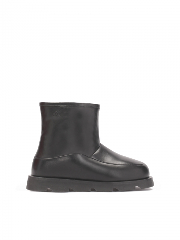 Minimalist black insulated snow boots KS AURELIE