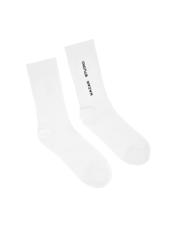 Ribbed white socks  KS LUCIENNE