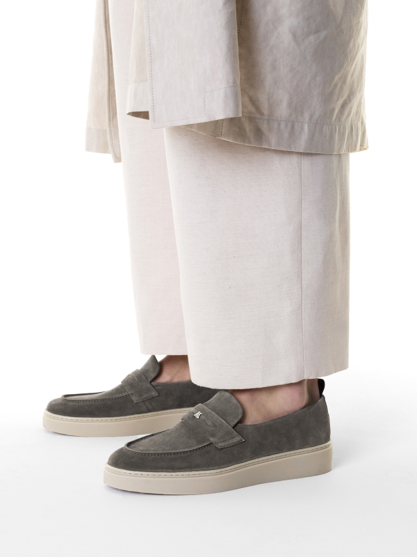 Suede sneakers with slip-on upper KS ETIENNE